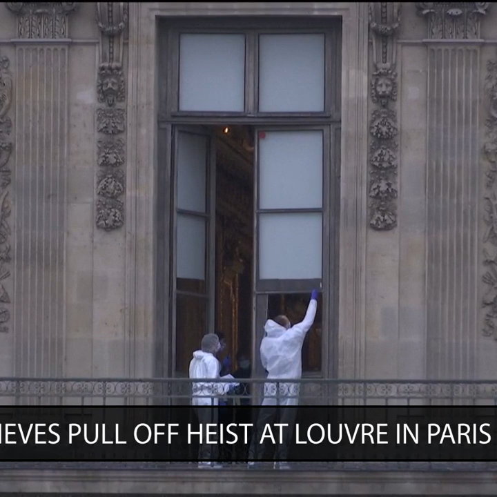 Priceless jewels stolen in brazen heist at the Louvre in Paris